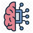 Cerebro De IA Cerebro Chip Icon