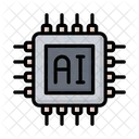 KI Chip Kunstliche Intelligenz Mikrochip Symbol