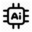 Ai Chip Neural Processor Machine Learning Hardware Icon