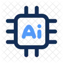 Ai Chip Neural Processor Machine Learning Hardware Icon