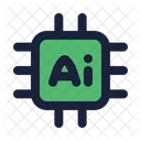 Ai Chip Neural Processor Machine Learning Hardware Icon