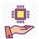 Imicro Chip Hand Ai Chip Artificial Intelligence Chip Icon