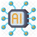 Ai Chip Chip Artificial Intelligence Icône