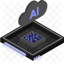 Ai Chip Architecture Icon - Download in Isometric Style