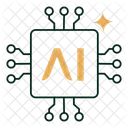 Ai Chip Artificial Intelligence Chip Ai Processor Icon