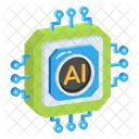 Ai Chip Cpu Microprocessor Icon