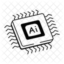 Ai Chip Processor Hardware Icon