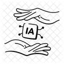 Ai Chip Processor Circuit Icon