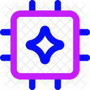 Chip De IA Microchip CPU Icon