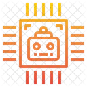 Chip Ai Processador Ai Chip De Inteligencia Artificial Icon