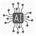 Ai Chip Artificial Ícone