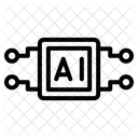 Ai Circuit Board Intelligence Working On Ai Circuit Board Icon