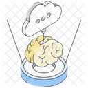 Nuage D IA Cerveau D IA Pensee D IA Icône