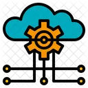 Cloud Artificial Intelligence Ai Database Icon