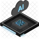 Ai Cloud Chip Architecture Processor  Icon