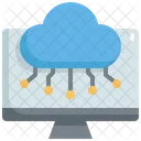 Ai Cloud Computing Ai Cloud Intelligence Cloud Icon