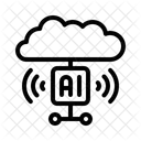 Ai Cloud Computing Machine Learning Data Processing Icon