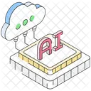 Ai Cloud Ai Storage Cloud Service Icon
