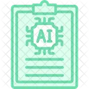 Ai Content Duotone Line Icon Icon