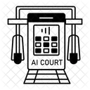 Ai Court Courtroom Futuristics Icon