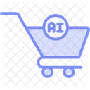 Ai Dans Le Commerce Duotone Line Icon Icône