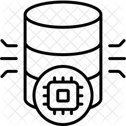 Ai Data Icon - Download in Line Style