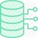 Ai Database Duotone Line Icon Icon
