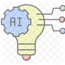 Ai Driven Innovation Lineal Color Icon Icon