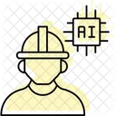 Ai Engineer Color Shadow Thinline Icon Icon