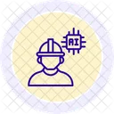 Ai Engineer Color Circle Icon Icon