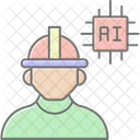 Ai Engineer Lineal Color Icon Icon