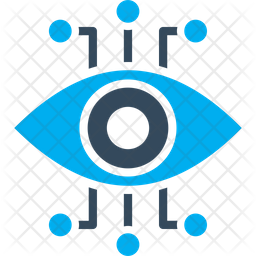 Ai eye Icon - Download in Dualtone Style