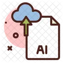 Ai File Upload  Icon