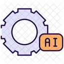 Ai Gear Technology Artificial Intelligence Icon