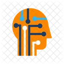 KI Gehirn KI Geist Gedankenverbindung Symbol