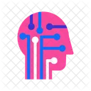 KI Gehirn KI Geist Gedankenverbindung Symbol