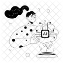 AI Growth  Icon
