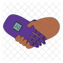 AI Hand Shake  Icon