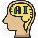 Ai Head Artificial Intelligence Brain Icon