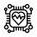 Ai Heart Monitor Medical Circuit Health Data Icon