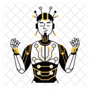 Ai Human Bionic Humanoid Icon