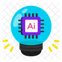 Prompt Lightbulb Innovation Icon
