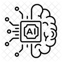 Ai Implant Microchip Intelligence Icon