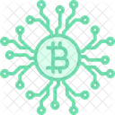 Ai In Cryptocurrency Duotone Line Icon Icon