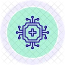 Ai In Healthcare Color Circle Icon Icon