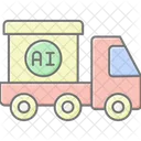 Ai In Logistic Lineal Color Icon Icon