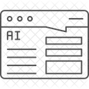 Ai Interface Thinline Icon Icon