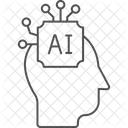 Ai Learning Thinline Icon Icon