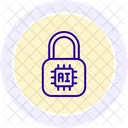 Ai Lock Color Circle Icon Icon