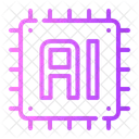 Microchip Artificial Intelligence Ai Icon